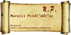 Morelli Piládész névjegykártya